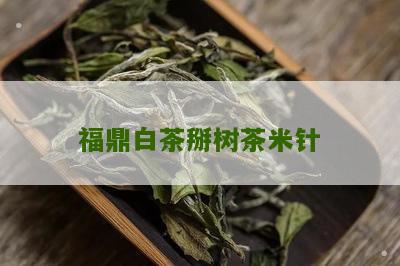 福鼎白茶掰树茶米针