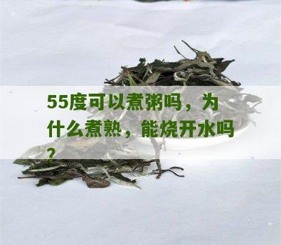 55度可以煮粥吗，为什么煮熟，能烧开水吗？