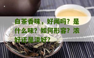 白茶香味，好闻吗？是什么味？如何形容？浓好还是淡好？