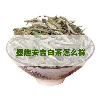 墨趣安吉白茶怎么样