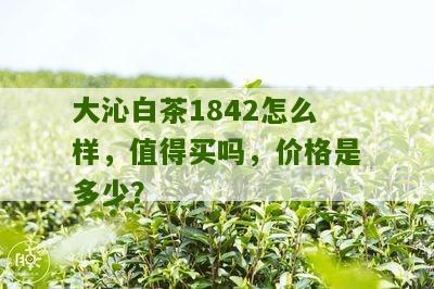 大沁白茶1842怎么样，值得买吗，价格是多少？