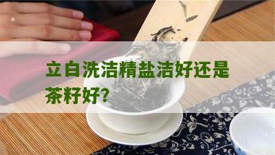 立白洗洁精盐洁好还是茶籽好？