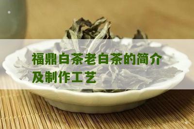 福鼎白茶老白茶的简介及制作工艺