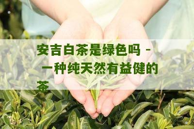 安吉白茶是绿色吗 - 一种纯天然有益健的茶