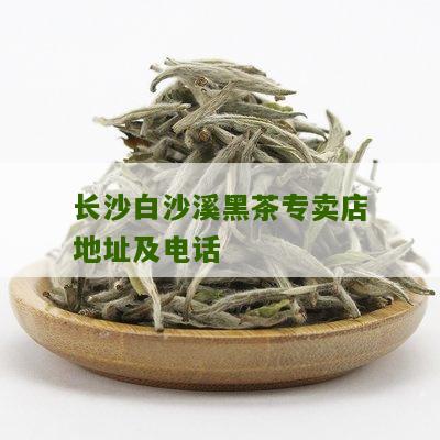 长沙白沙溪黑茶专卖店地址及电话