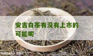 安吉白茶有没有上市的可能呢