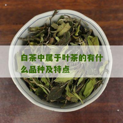 白茶中属于叶茶的有什么品种及特点