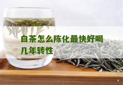 白茶怎么陈化最快好喝几年转性