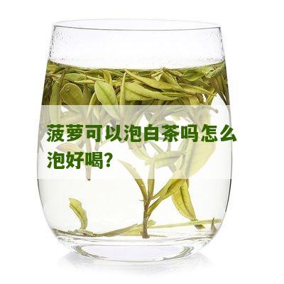 菠萝可以泡白茶吗怎么泡好喝？