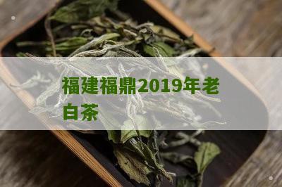 福建福鼎2019年老白茶