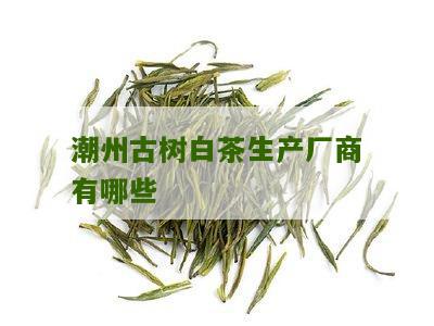 潮州古树白茶生产厂商有哪些