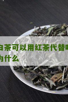 白茶可以用红茶代替吗为什么