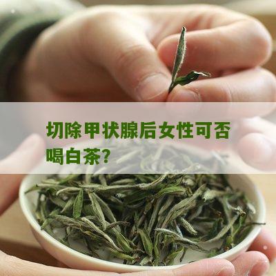 切除甲状腺后女性可否喝白茶？