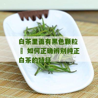 白茶里面有黑色颗粒 – 如何正确辨别纯正白茶的特征