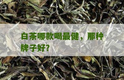 白茶哪款喝最健，那种牌子好？