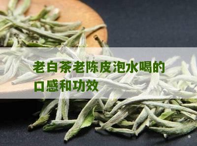 老白茶老陈皮泡水喝的口感和功效