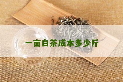 一亩白茶成本多少斤