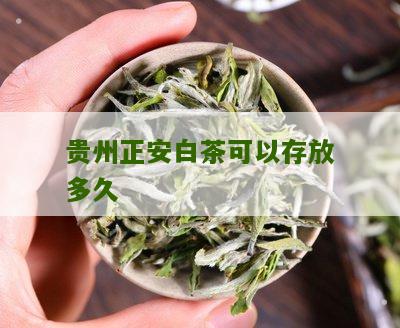 贵州正安白茶可以存放多久