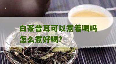 白茶普耳可以煮着喝吗怎么煮好喝？