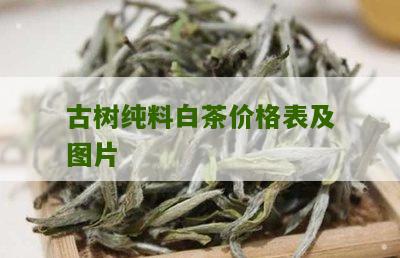 古树纯料白茶价格表及图片