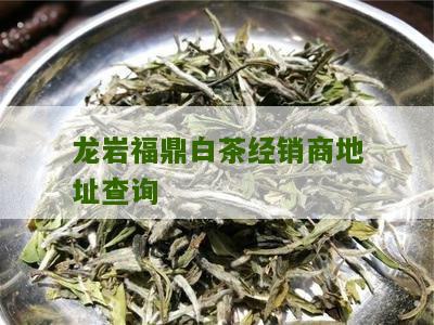 龙岩福鼎白茶经销商地址查询