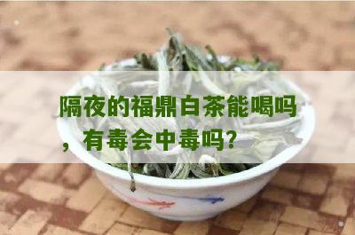 隔夜的福鼎白茶能喝吗，有毒会中毒吗？