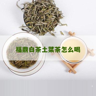 福鼎白茶土菜茶怎么喝