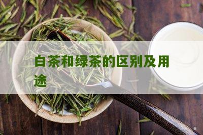 白茶和绿茶的区别及用途