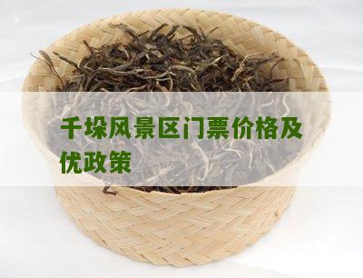 千垛风景区门票价格及优政策