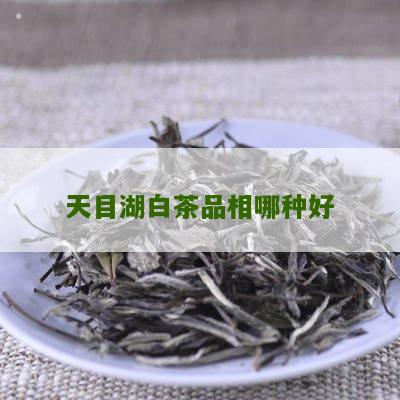 天目湖白茶品相哪种好