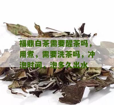 福鼎白茶需要醒茶吗，用煮，需要洗茶吗，冲泡时间，泡多久出水