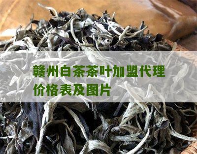 赣州白茶茶叶加盟代理价格表及图片