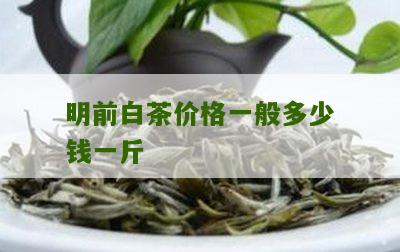 明前白茶价格一般多少钱一斤