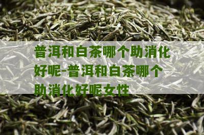 普洱和白茶哪个助消化好呢-普洱和白茶哪个助消化好呢女性