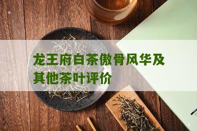 龙王府白茶傲骨风华及其他茶叶评价