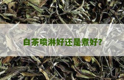 白茶喷淋好还是煮好？