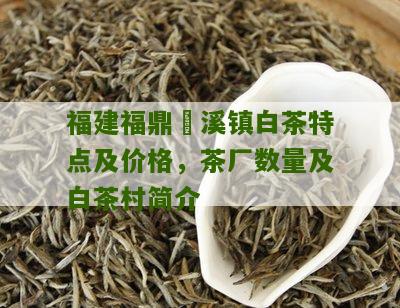 福建福鼎磻溪镇白茶特点及价格，茶厂数量及白茶村简介