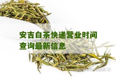 安吉白茶快递营业时间查询最新信息