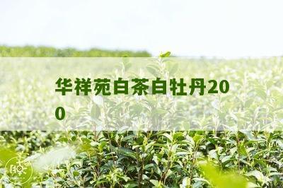 华祥苑白茶白牡丹200