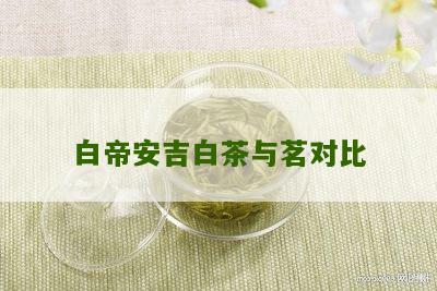 白帝安吉白茶与茗对比