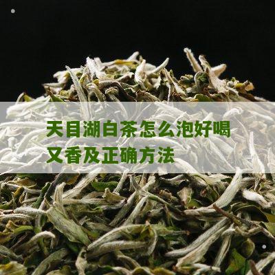 天目湖白茶怎么泡好喝又香及正确方法