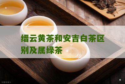 缙云黄茶和安吉白茶区别及属绿茶