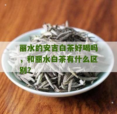 丽水的安吉白茶好喝吗，和丽水白茶有什么区别？