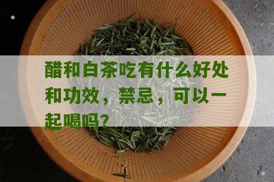 醋和白茶吃有什么好处和功效，禁忌，可以一起喝吗？