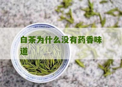 白茶为什么没有药香味道