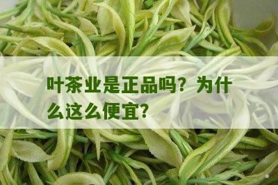 叶茶业是正品吗？为什么这么便宜？