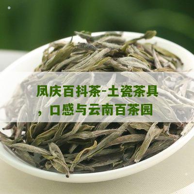 凤庆百抖茶-土瓷茶具，口感与云南百茶园