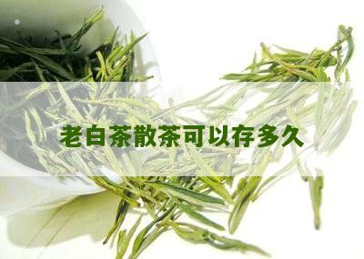 老白茶散茶可以存多久