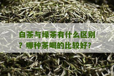 白茶与绿茶有什么区别？哪种茶喝的比较好？