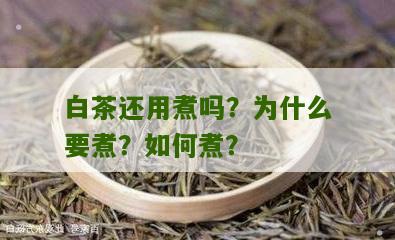 白茶还用煮吗？为什么要煮？如何煮？